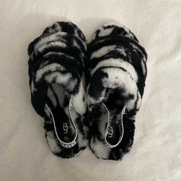 UGG Australia Kids Fluff Yeah Marble Slide - Picture 3 of 6